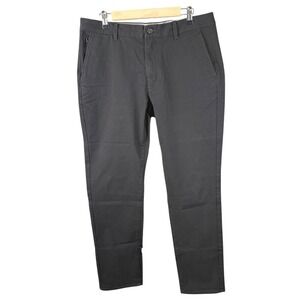 Bonobos Mens Slim Fit Chino Pants Dark Grey Stretch Cotton BPT10629S 34x32